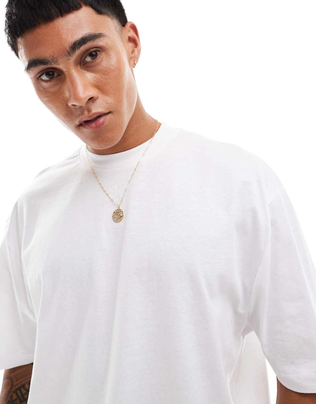 ASOS DESIGN oversized t-shirt in white with ramen back print Product Image