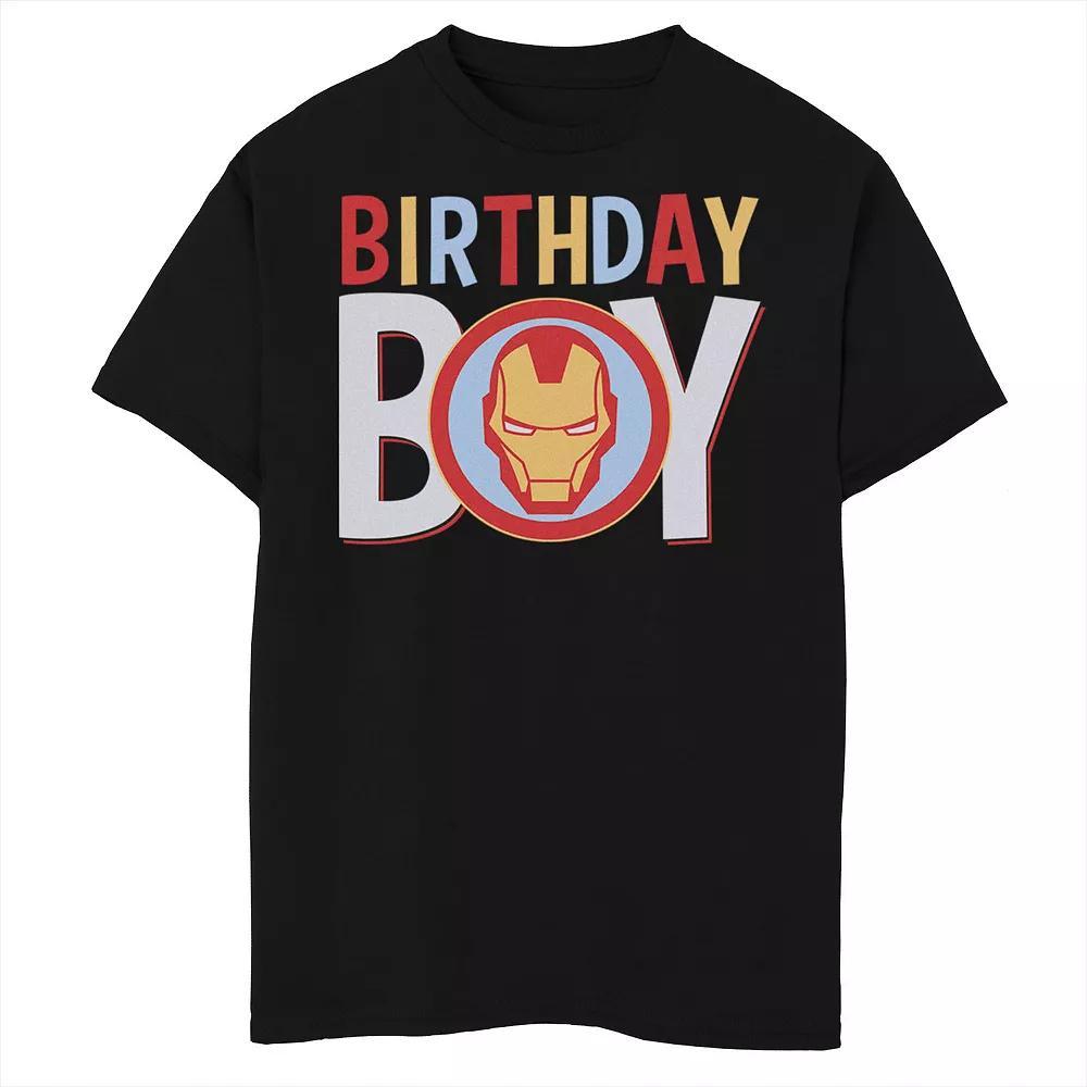 Boys 6-20 Marvel Classic Iron Man "Birthday Boy" Graphic Tee, Boy's,  Product Image