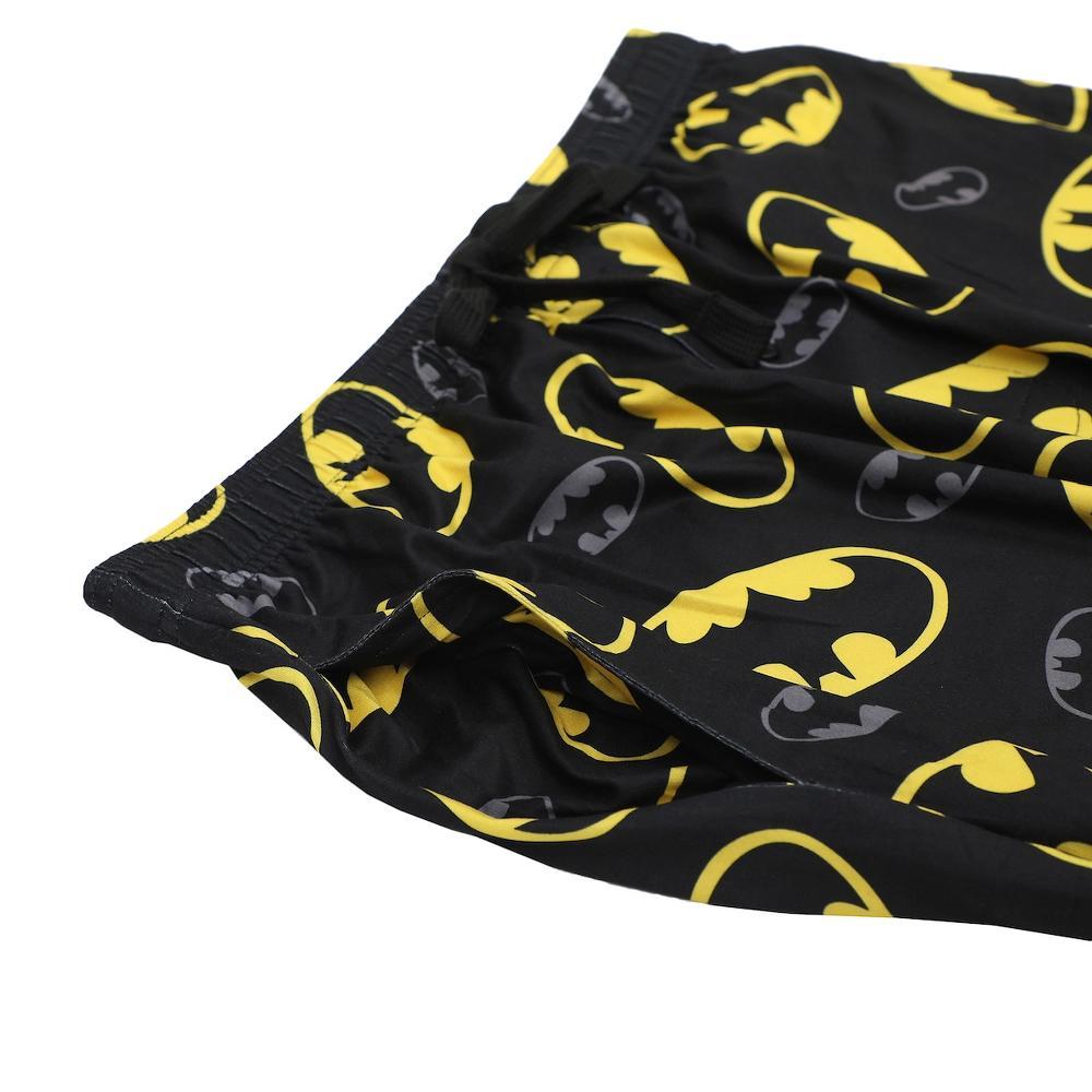 Men's Adult Batman Black Sleep Pants - Gotham Knight Comfort for Superhero Fans- Large Product Image