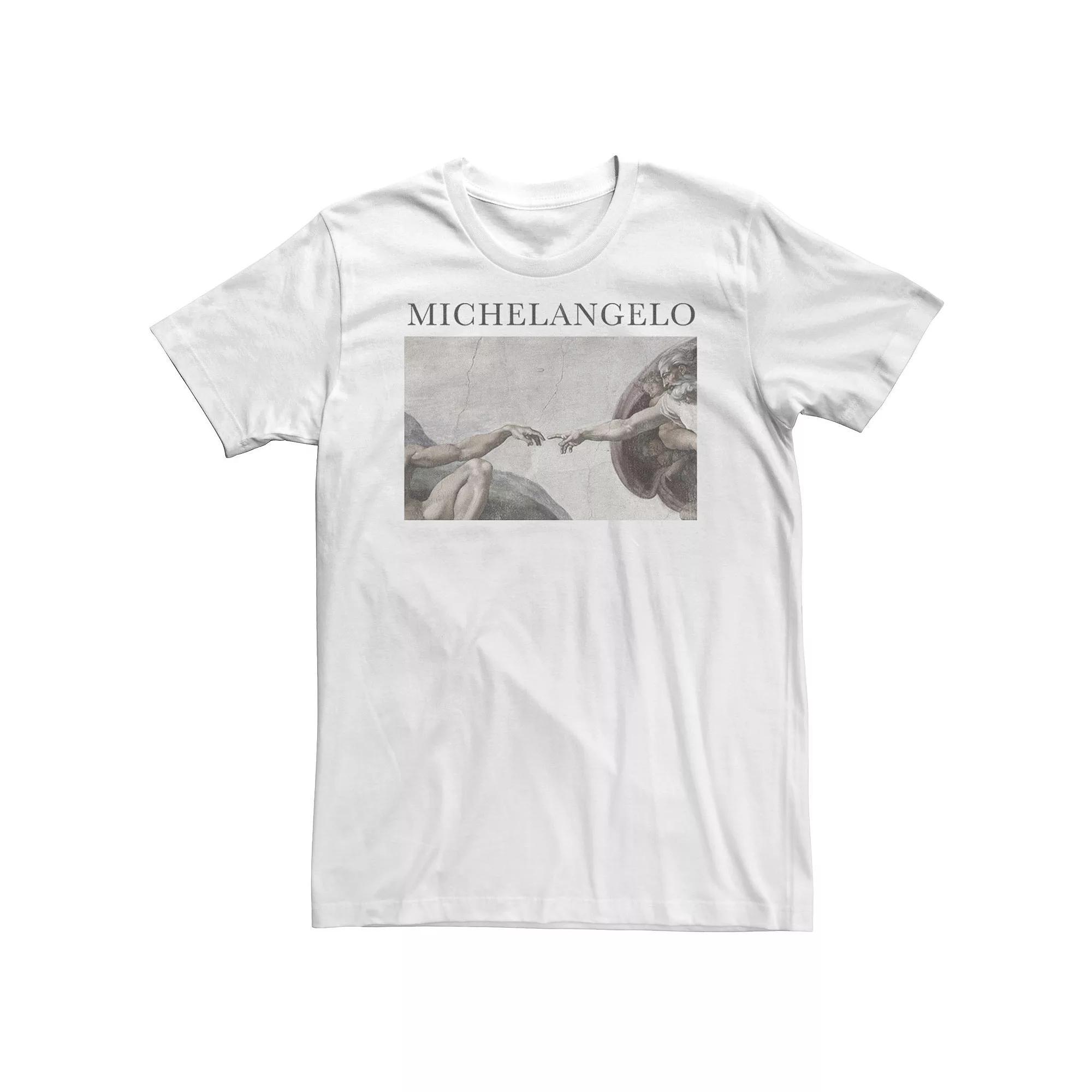 Big & Tall Michelangelo "Sistine Chapel" Painting Portrait Tee, Men's,  Product Image