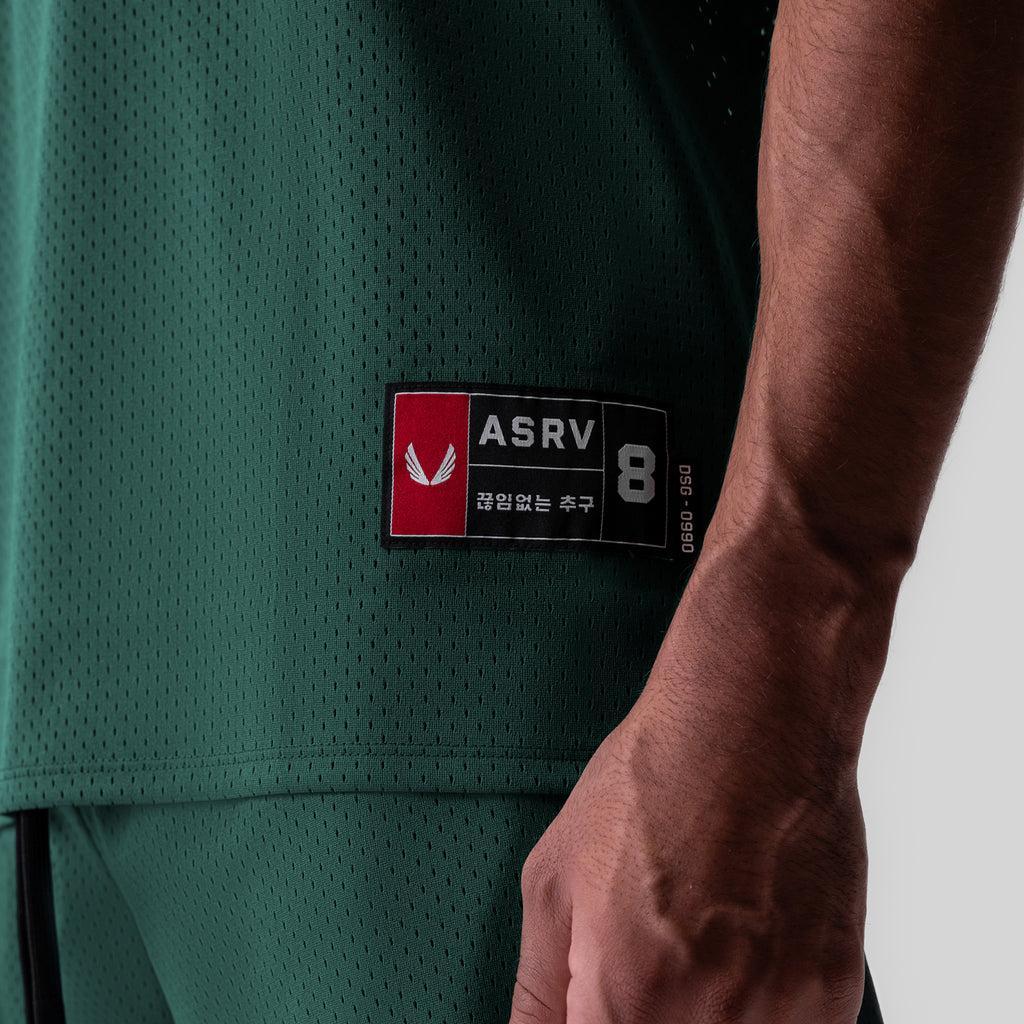 0990. Ion-Mesh Basketball Jersey - Forest Green Product Image