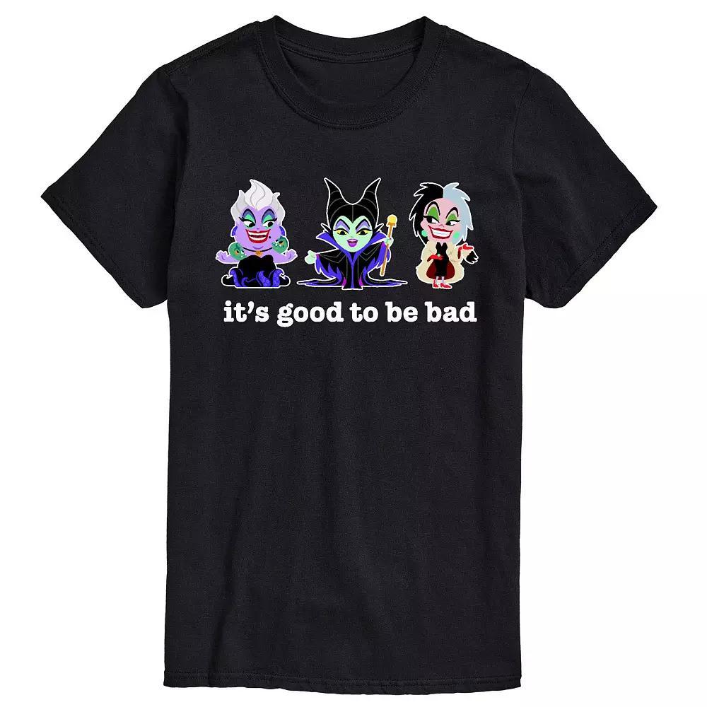 Disney Villains Men's Good To Be Bad Graphic Tee, Size: Medium, Black Product Image