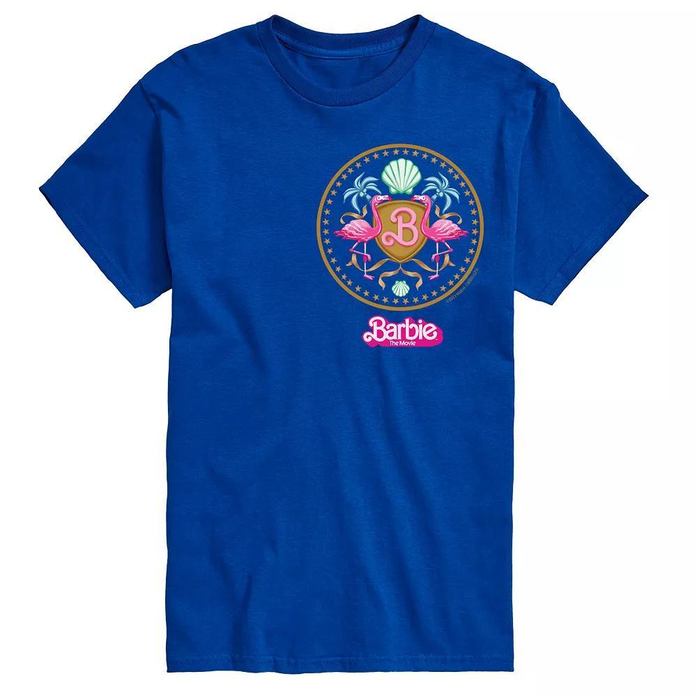 Big & Tall Barbie The Movie Theatrical Crest Graphic Tee, Men's, Size: 4XL Tall, Blue Product Image