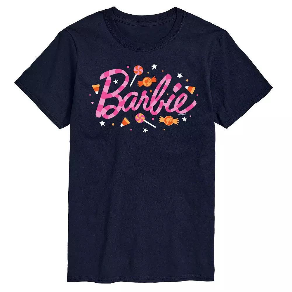 Men's Barbie Halloween Candy Logo Graphic Tee, Size: XXL, Black Product Image