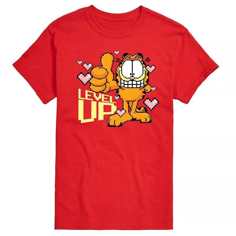 Men's Garfield Level Up Your Life Graphic Tee, Size: XL, Blue Product Image