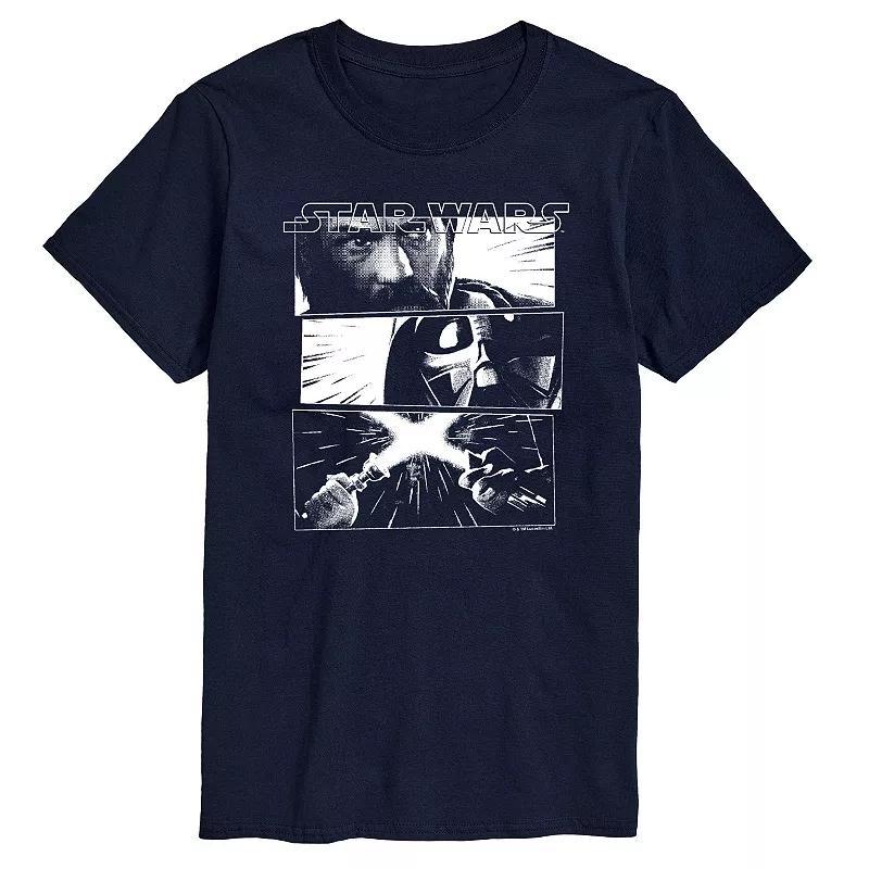 Men's Star Wars Obi-Wan Kenobi vs Darth Vadar Graphic Tee,  Product Image