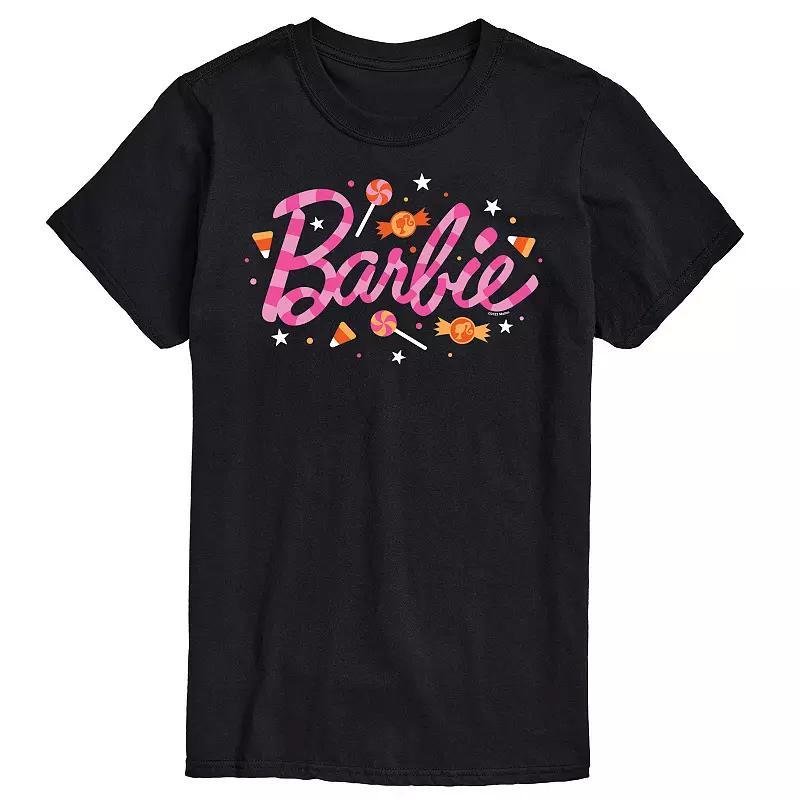 Men's Barbie Halloween Candy Logo Graphic Tee, Size: XXL, Black Product Image