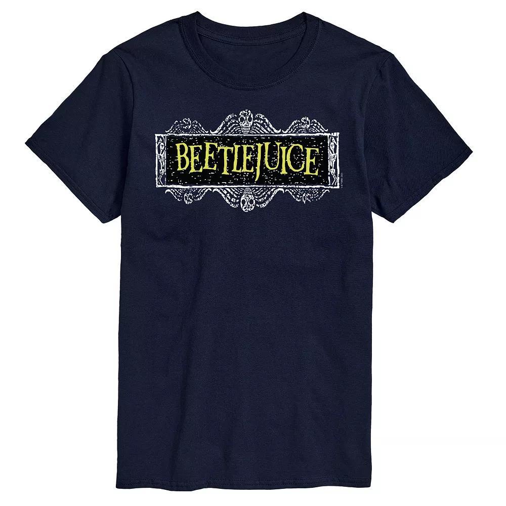 Men's Beetlejuice Logo Tee, Size: Medium, Blue Product Image