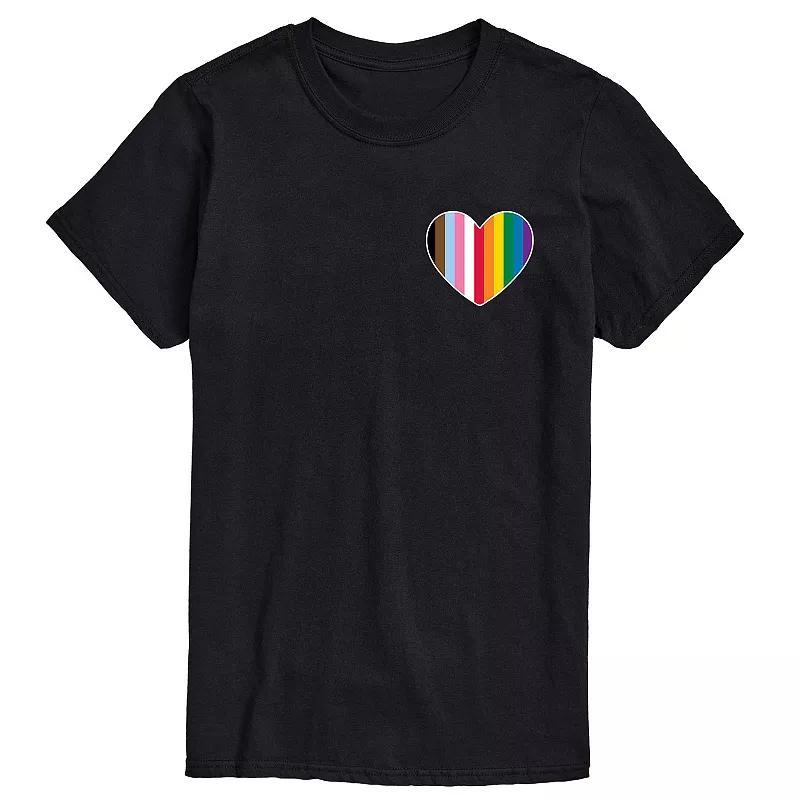 Big & Tall LGBTQ Flag Heart Graphic Tee, Men's,  Product Image