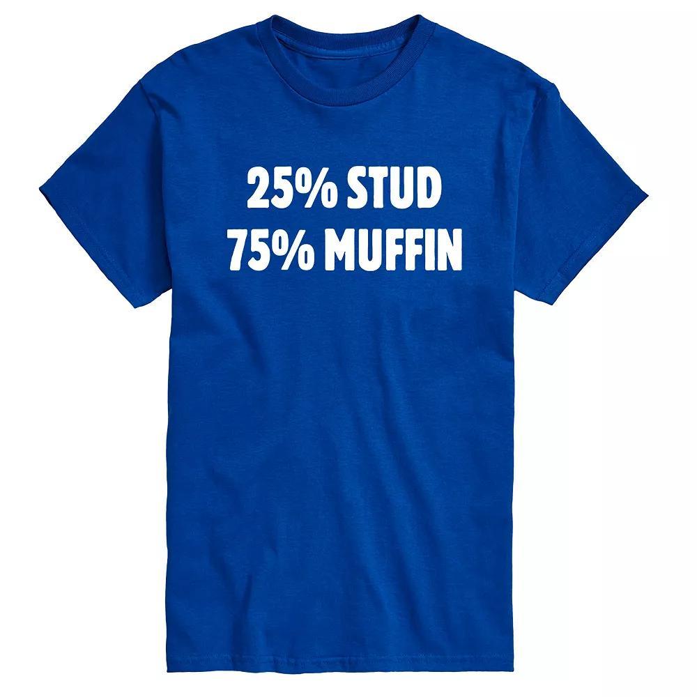 Men's 25 Percent Stud 75 Percent Muffin Graphic Tee,  Product Image