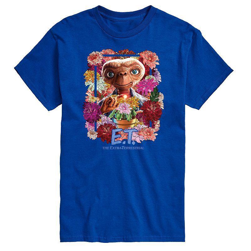 Men's ET Flowers Tee, Size: XXL, Blue Product Image