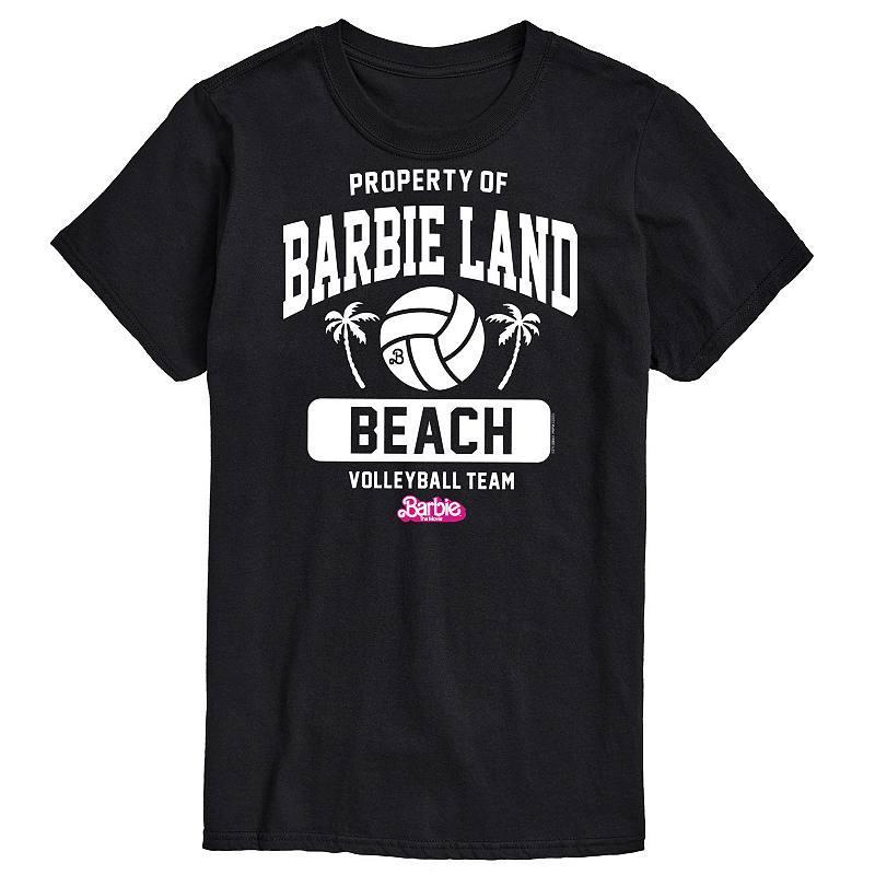 Big & Tall Barbie™ The Movie Volleyball Graphic Tee, Men's, Size: Large Tall, Black Product Image