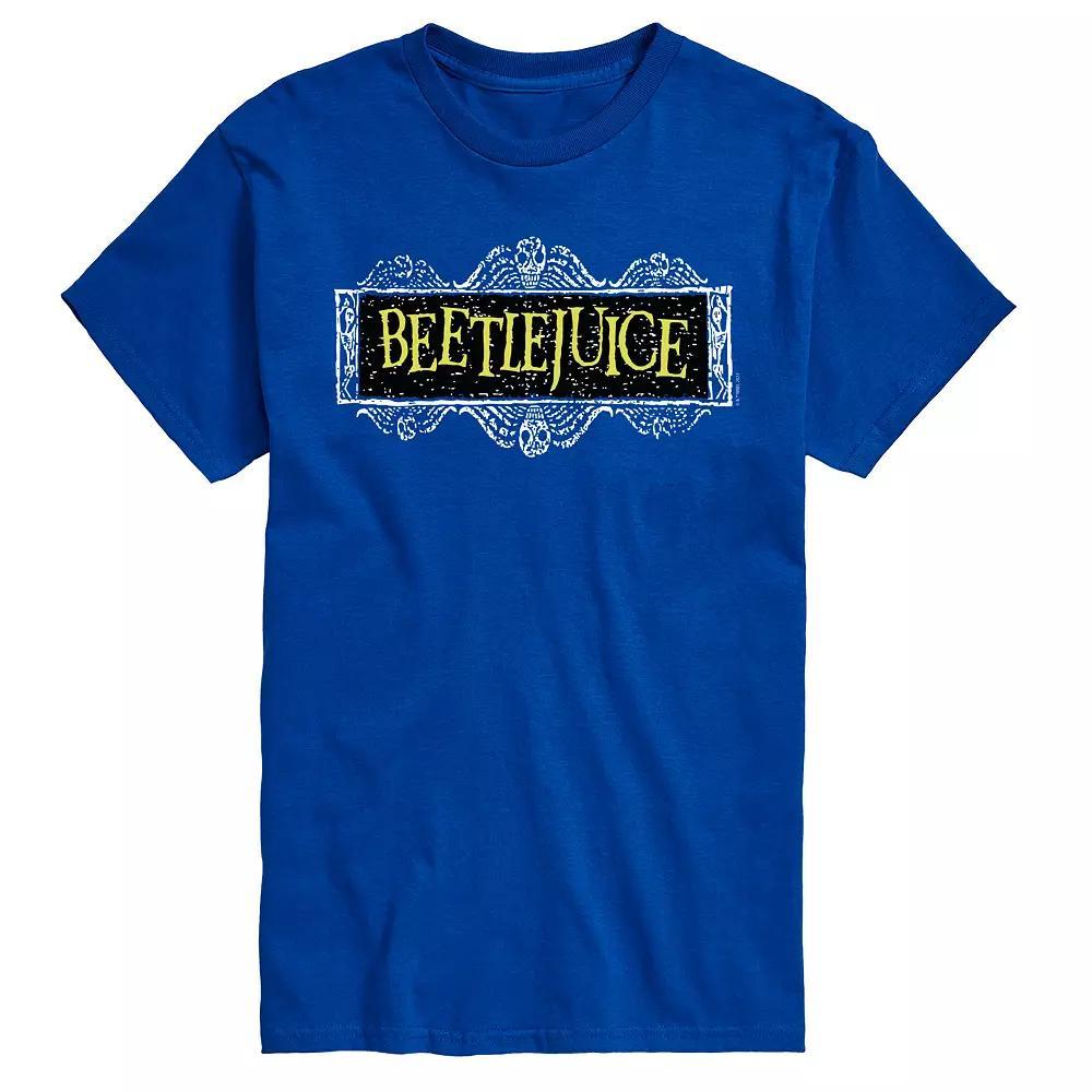 Men's Beetlejuice Logo Tee, Size: Medium, Blue Product Image