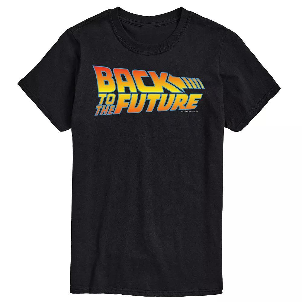 Big & Tall Back to the Future Franchise Logo Graphic Tee, Men's, Size: XL Tall, White Product Image