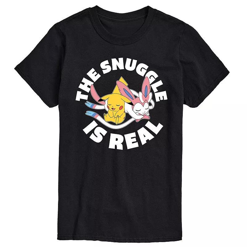 Mens Pokemon The Snuggle Is Real Pikachu Tee Product Image