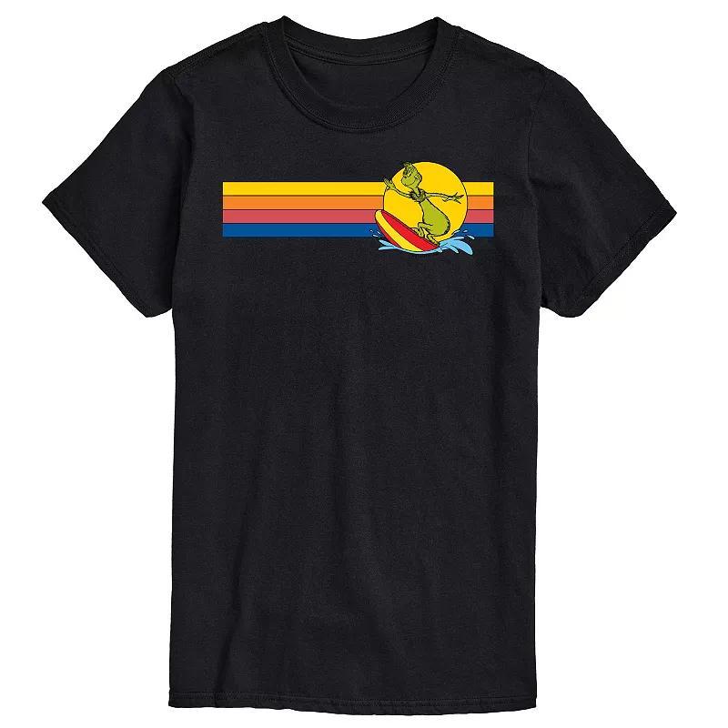 Big & Tall Dr. Seuss The Grinch Surf Retro Graphic Tee, Men's,  Product Image