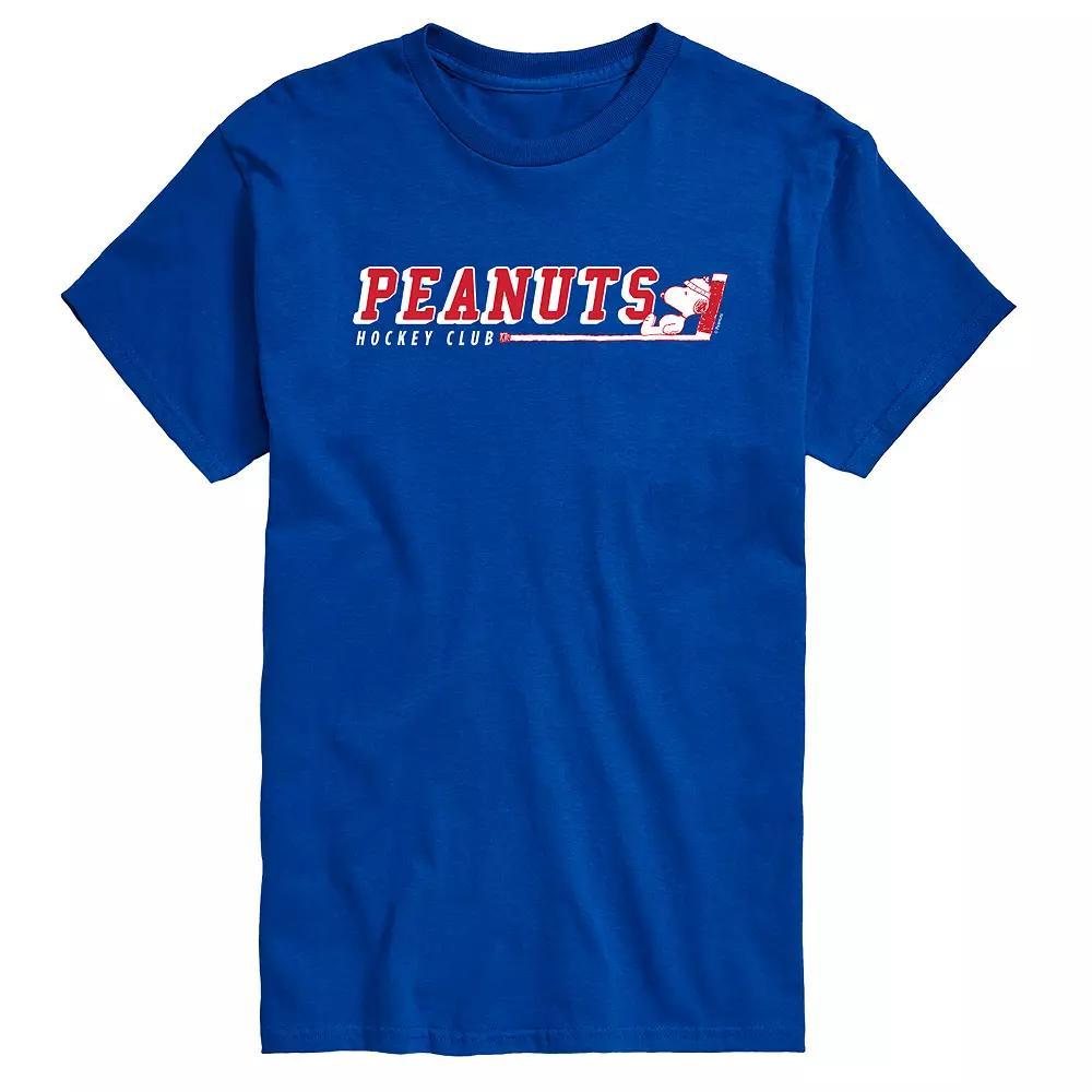 Big & Tall Peanuts Hockey Club Tee, Men's,  Product Image