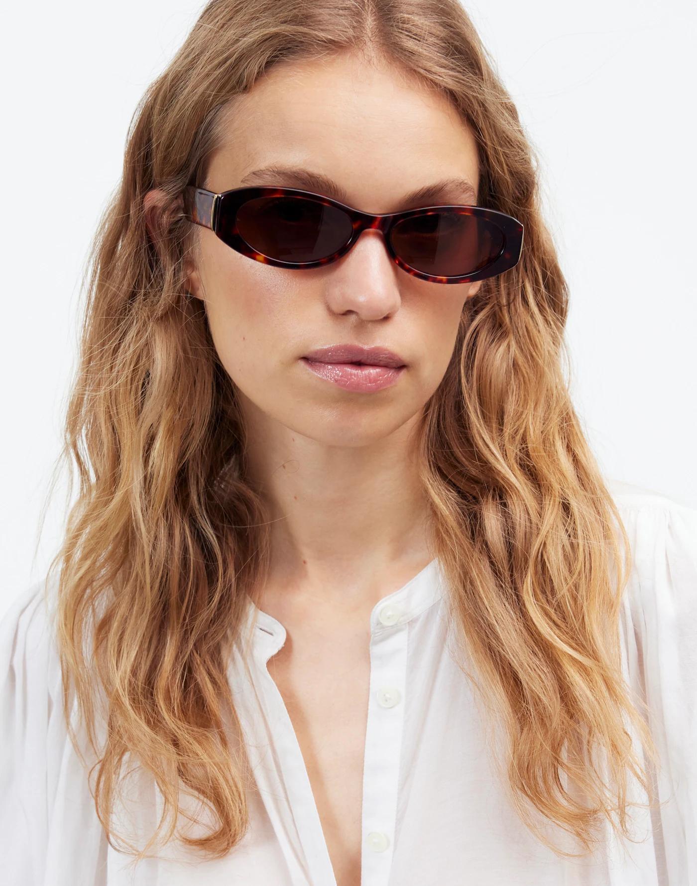 Skinny Oval Sunglasses Product Image