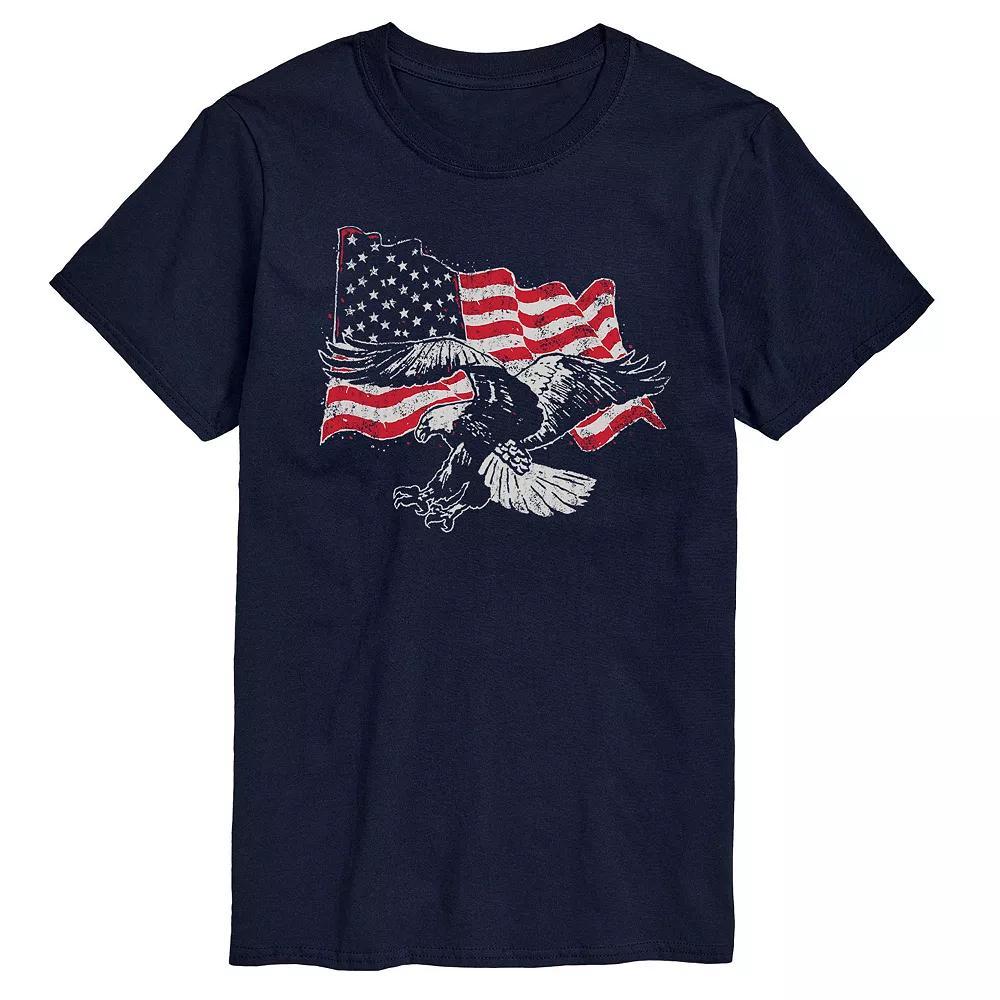 Big & Tall Eagle Flag Graphic Tee, Men's,  Product Image