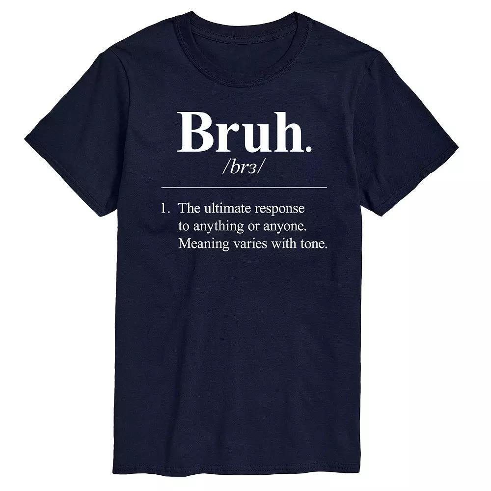 Men's Bruh Definition Graphic Tee, Size: Medium, Blue Product Image