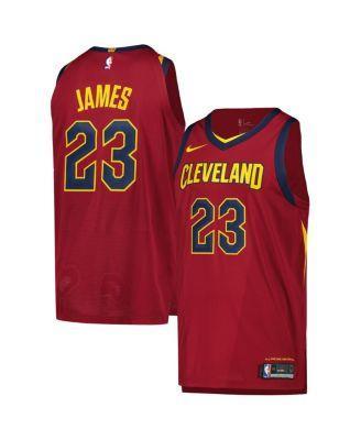 Mens Nike LeBron James Wine Cleveland Cavaliers Authentic Player Jersey - Icon Edition - Wine Product Image