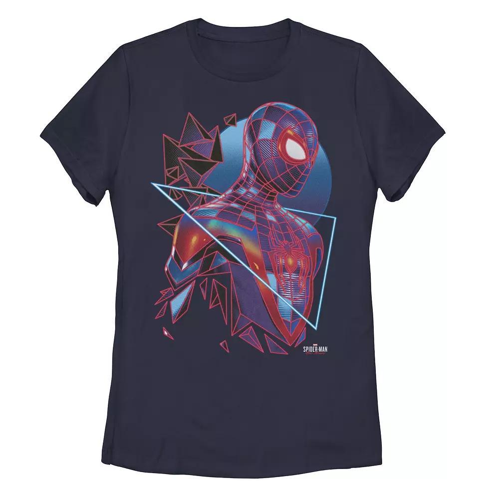 Juniors' Marvel Spider-Man Miles Morales Retro Neon Poster Tee, Girl's,  Product Image