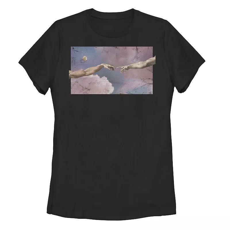 Juniors' Michelangelo Sky Artsy Tee, Girl's, Size: Large, Black Product Image