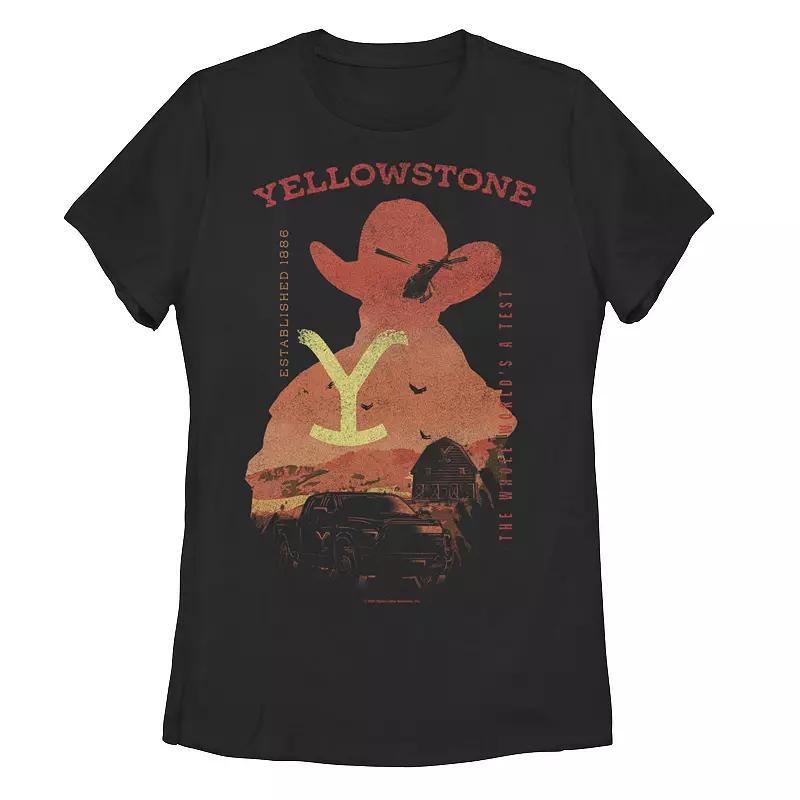 Juniors Yellowstone Sunset Yellowstone Poster Graphic Tee, Girls Product Image