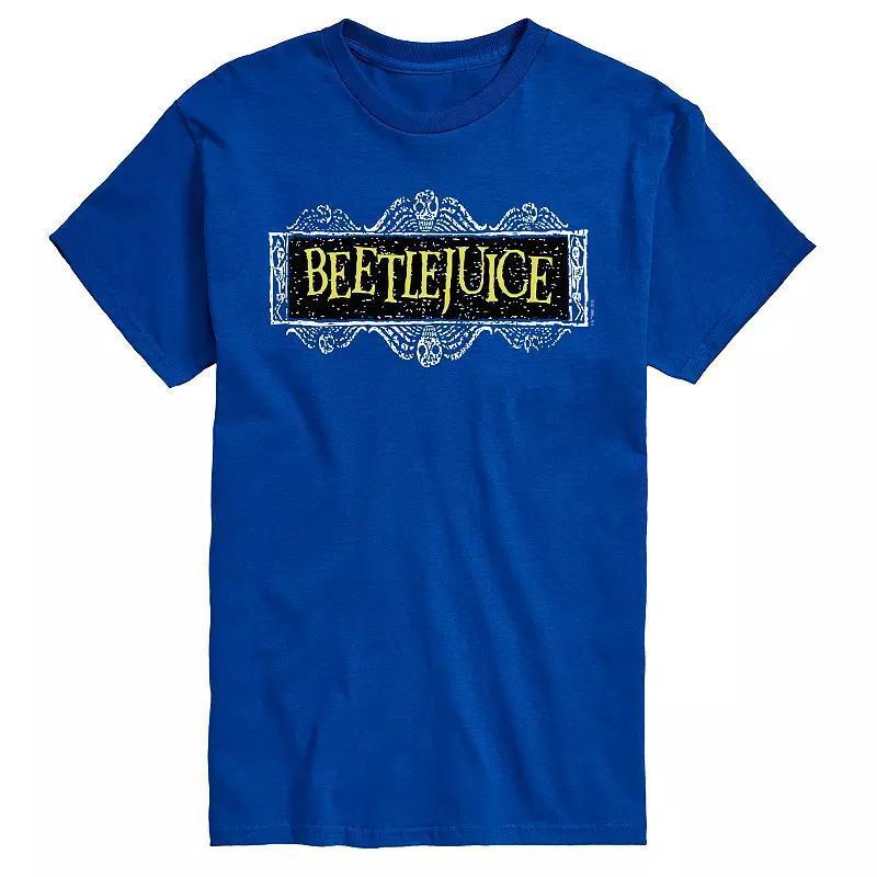 Men's Beetlejuice Logo Tee, Size: Medium, Blue Product Image