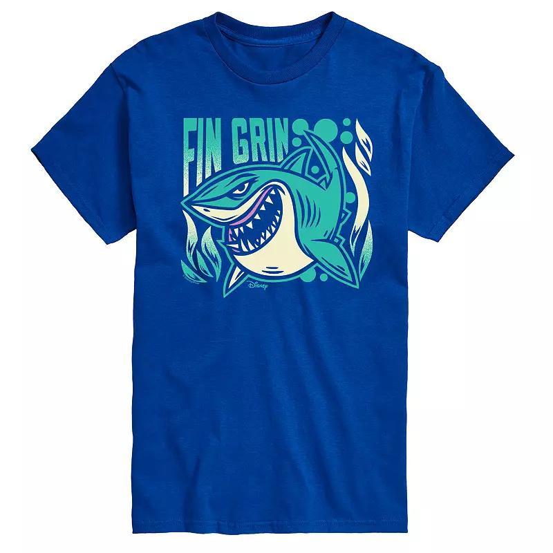 Disney / Pixar's Finding Nemo Men's Fin Grin Graphic Tee, Size: XXL, Blue Product Image