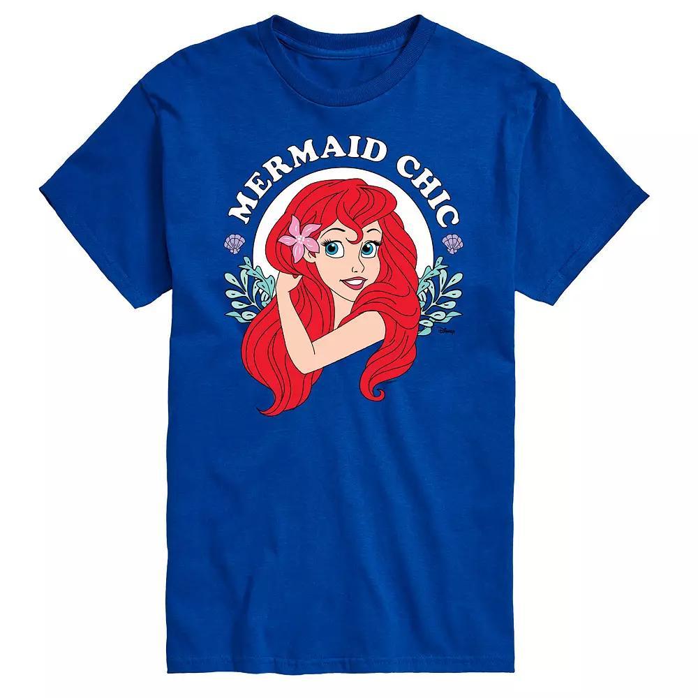 Disney's The Little Mermaid Men's Mermaid Chic Tee, Size: Small, Dark Blue Product Image