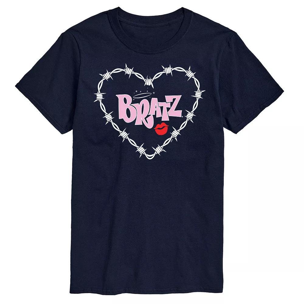 Big & Tall Bratz Barbed Wire Heart Graphic Tee, Men's,  Product Image
