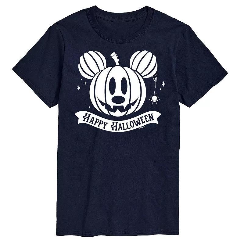Disney's Mickey Mouse Men's Happy Halloween Pumpkin Graphic Tee,  Product Image