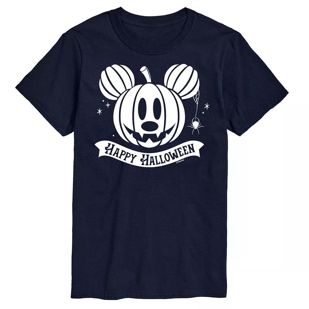 Disney's Mickey Mouse Men's Happy Halloween Pumpkin Graphic Tee,  Product Image