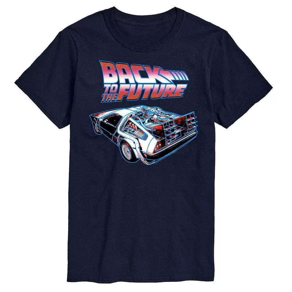 Big & Tall Back to the Future Delorean Details Graphic Tee, Men's, Size: XXL Tall, White Product Image