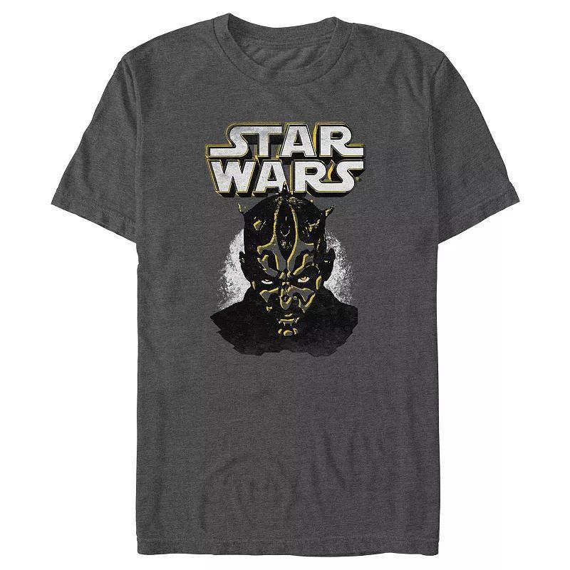 Big & Tall Star Wars Darth Maul Paint Graphic Tee, Men's, Size: XXL Tall, Grey Heather Product Image