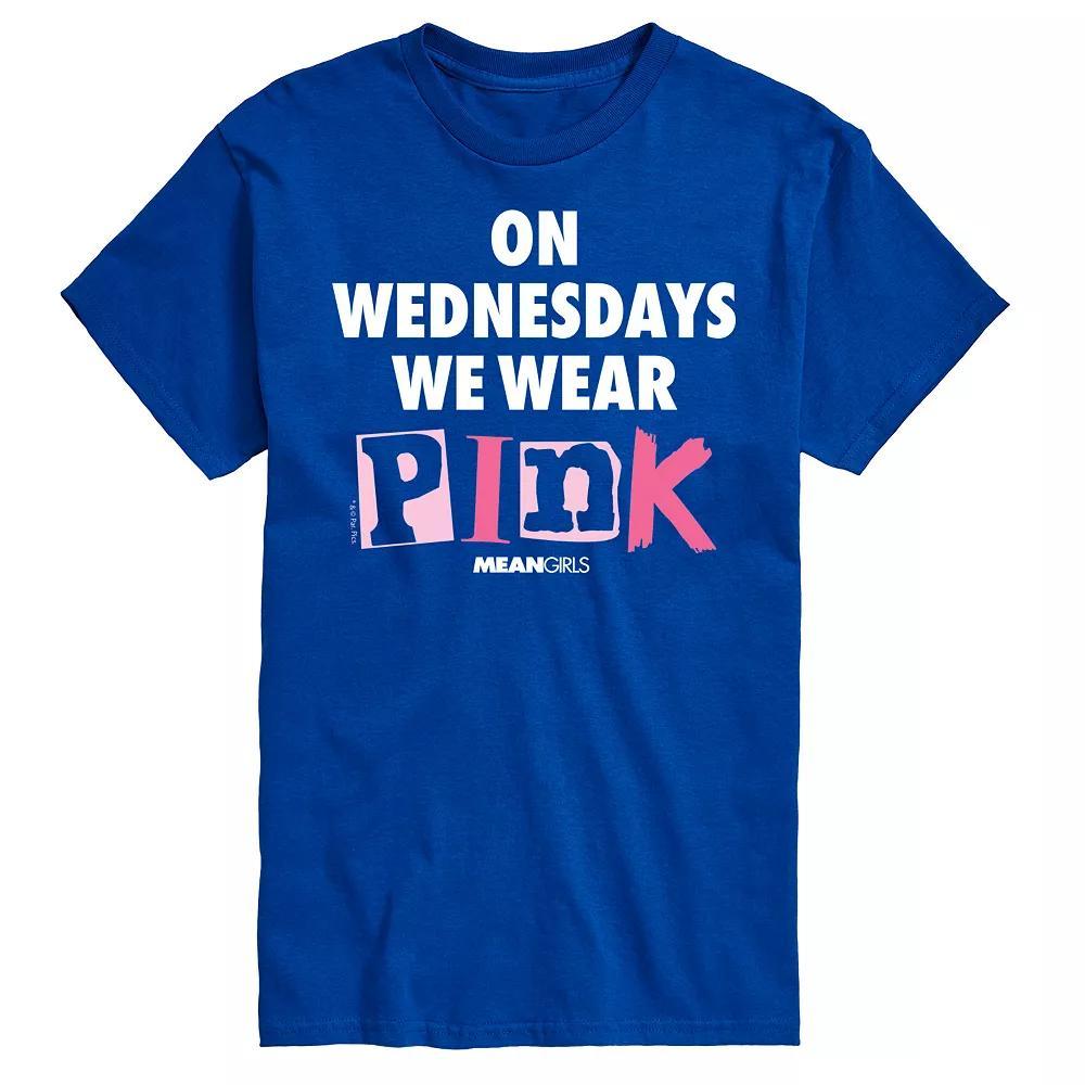 Men's Mean Girls Wednesdays We Wear Pink Graphic Tee,  Product Image
