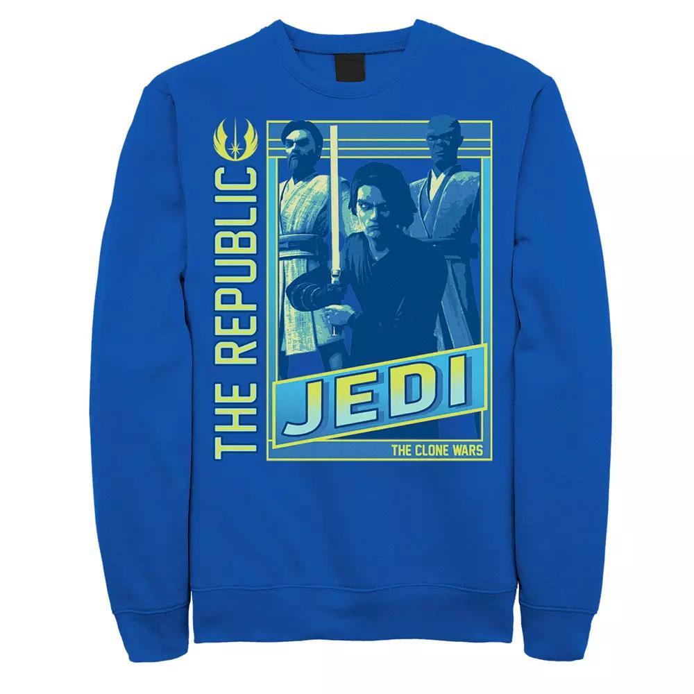 Men's Star Wars: The Clone Wars The Republic Jedi Poster Sweatshirt,  Product Image