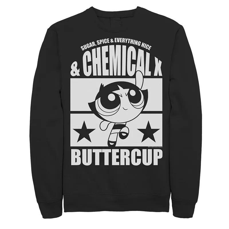 Men's Cartoon Network Powerpuff Girls Buttercup Chemical X Sweatshirt,  Product Image
