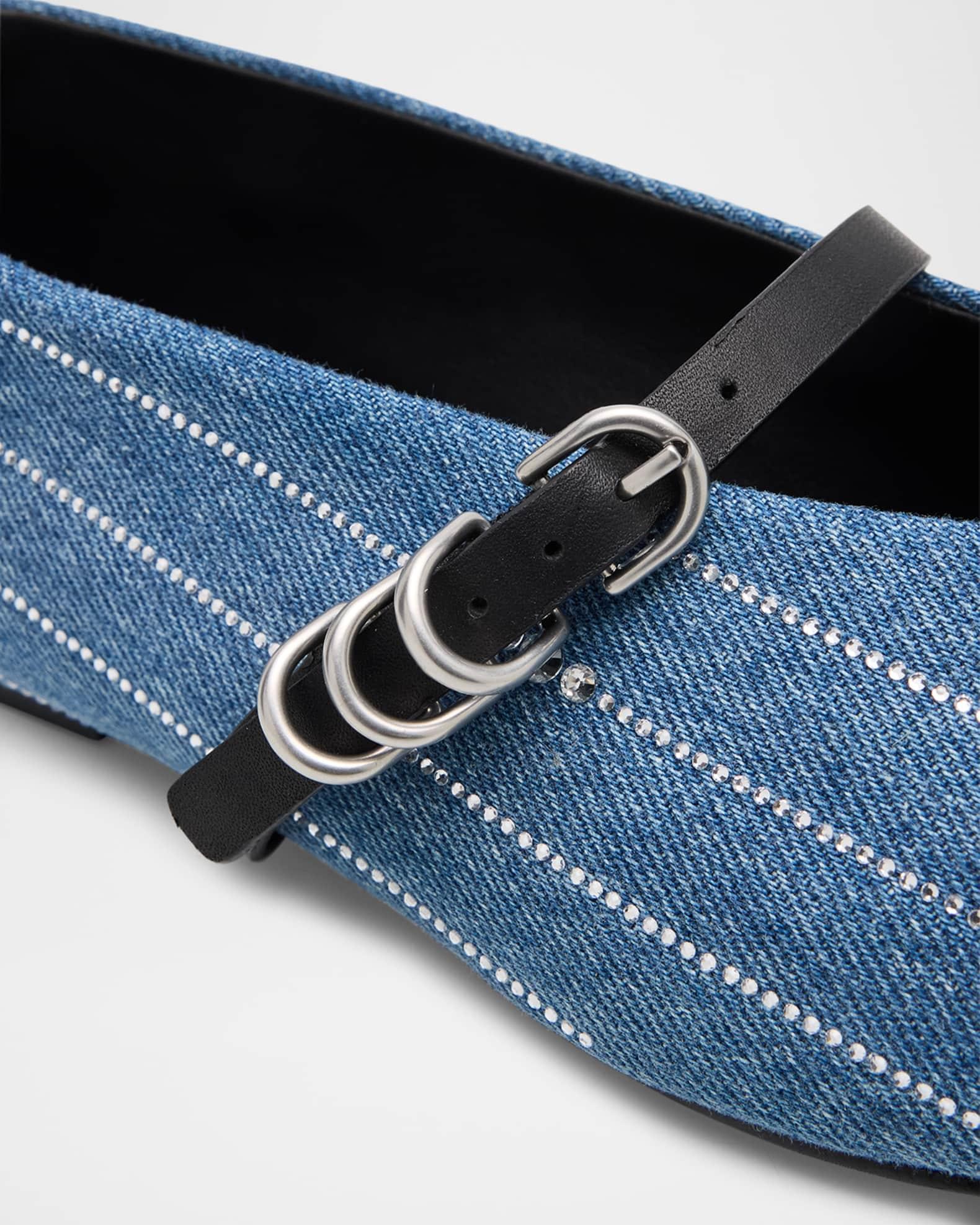 Spire Mary Jane Flats in Denim Product Image