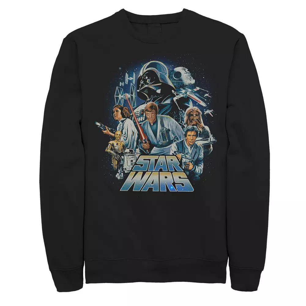 Big & Tall Star Wars Classics A New Hope Poster Sweatshirt, Men's,  Product Image
