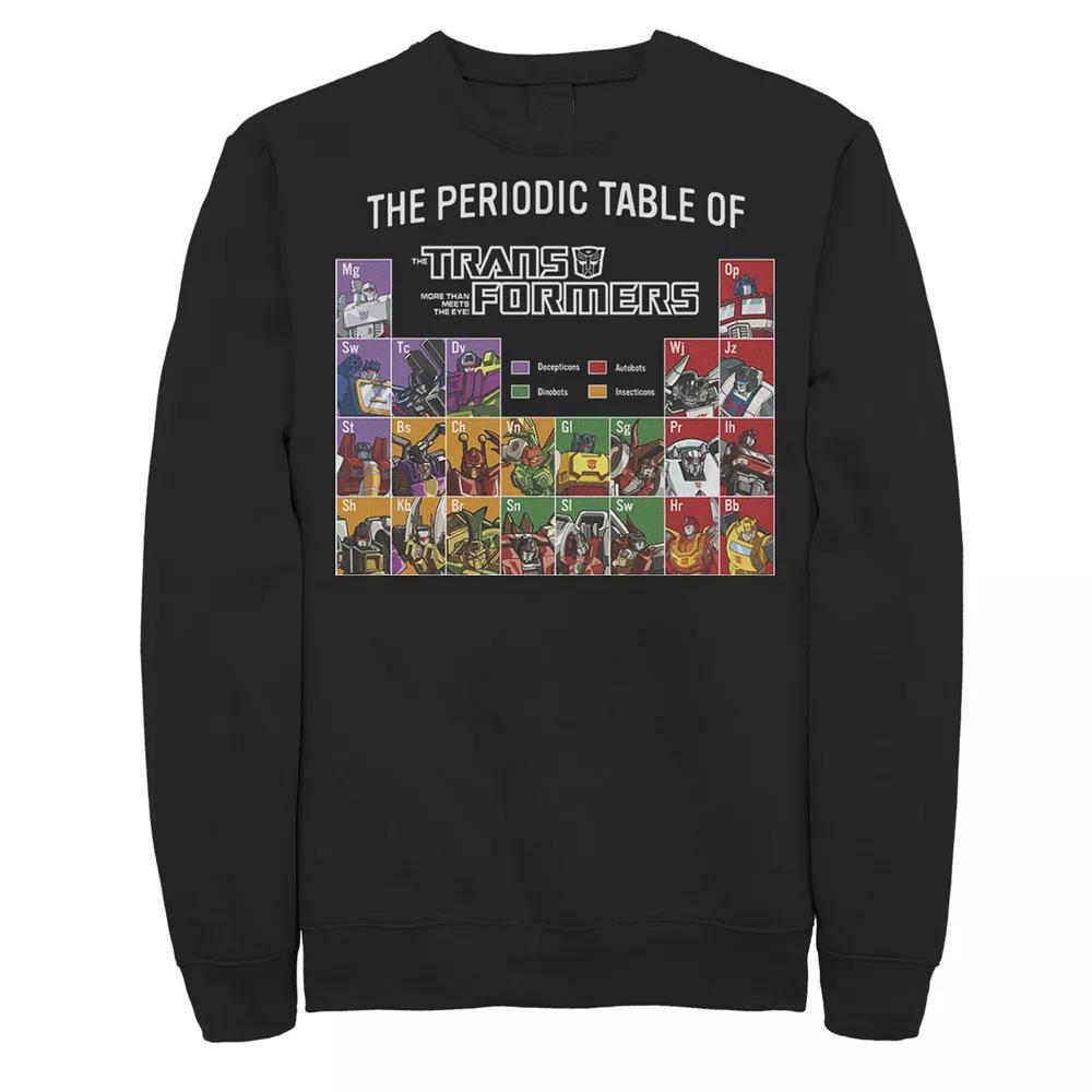 Big & Tall Transformers The Periodic Table Fleece Sweatshirt, Men's,  Product Image
