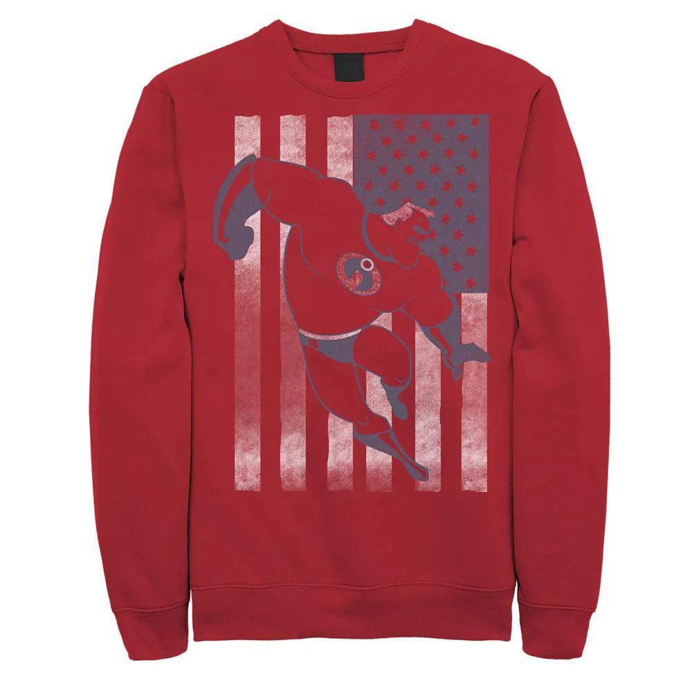 Disney / Pixar's The Incredibles Men's American Flag Sweatshirt, Size: Large Product Image