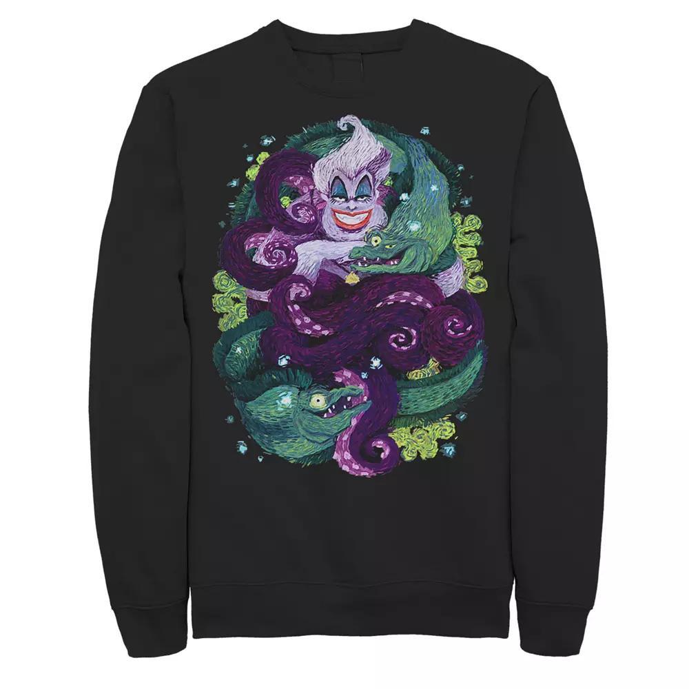 Disney's The Little Mermaid Ursula Men's Sea Witch Painting Sweatshirt, Size: Medium, Black Product Image