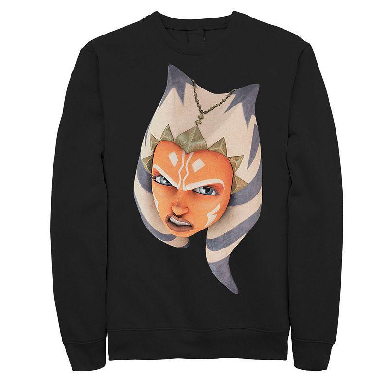 Mens Star Wars: Clone Wars Ahsoka Big Face Sweatshirt Product Image