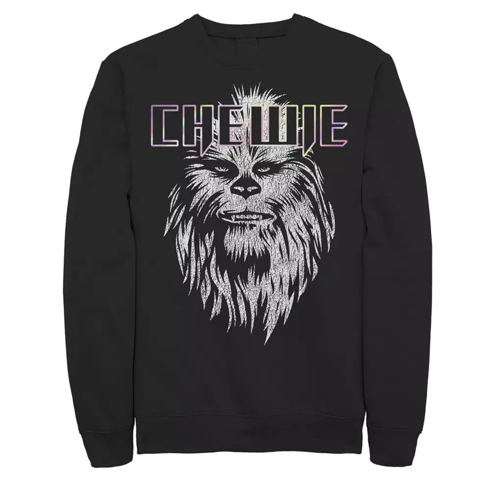 Men's Star Wars Chewie Neon Logo Sweatshirt,  Product Image