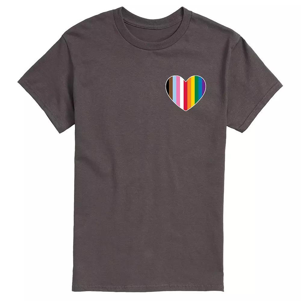 Men's LGBTQ Flag Heart Tee,  Product Image