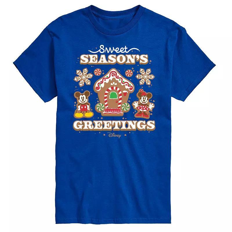 Disney's Mickey & Minnie Mouse Men's Sweet Seasons Greetings Graphic Tee,  Product Image