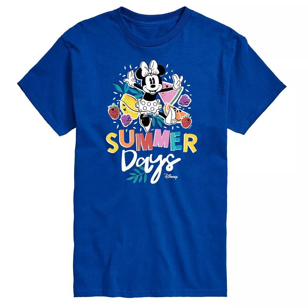 Disney's Minnie Mouse Big & Tall Summer Days Graphic Tee, Men's, Size: 4XL Tall, Blue Product Image