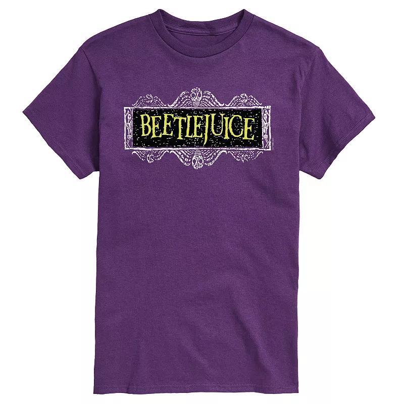 Men's Beetlejuice Logo Tee, Size: Medium, Blue Product Image